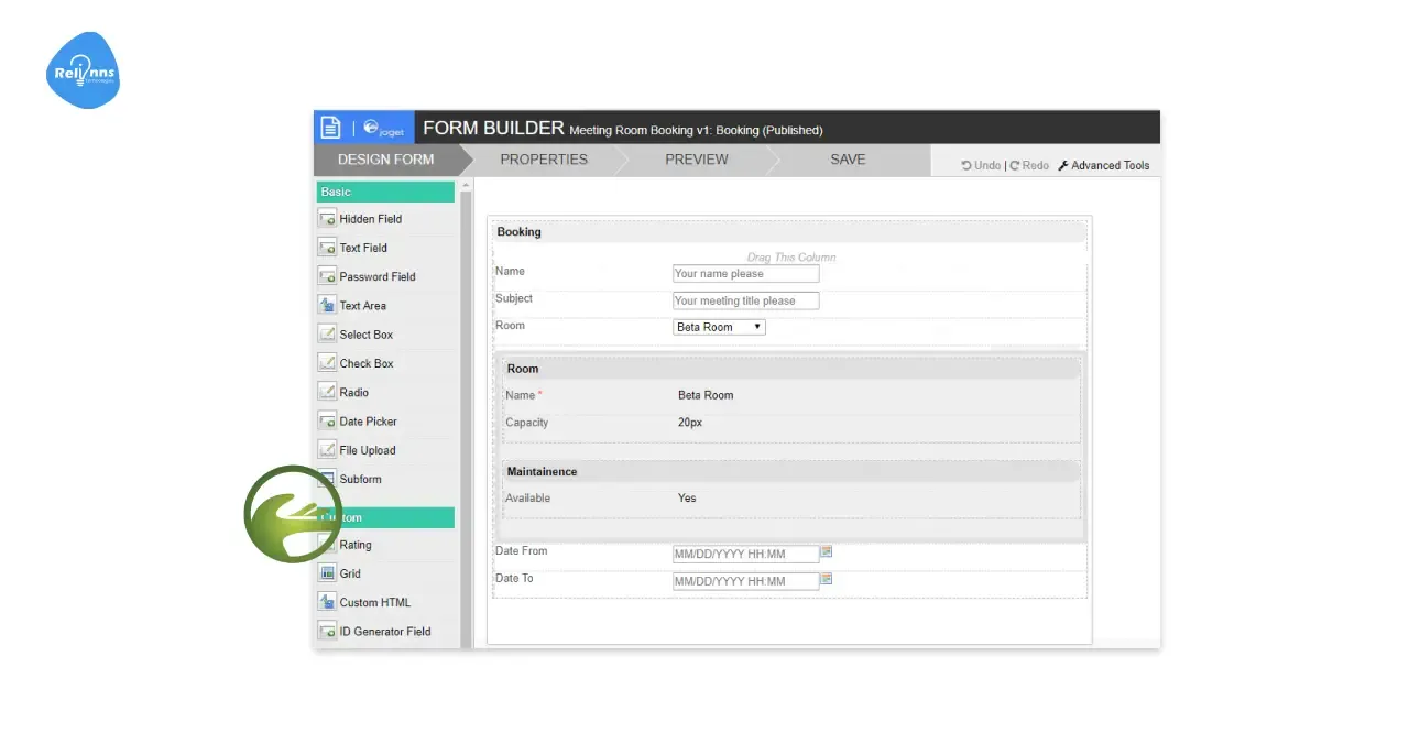 Configure Field Properties of Joget Form Builder