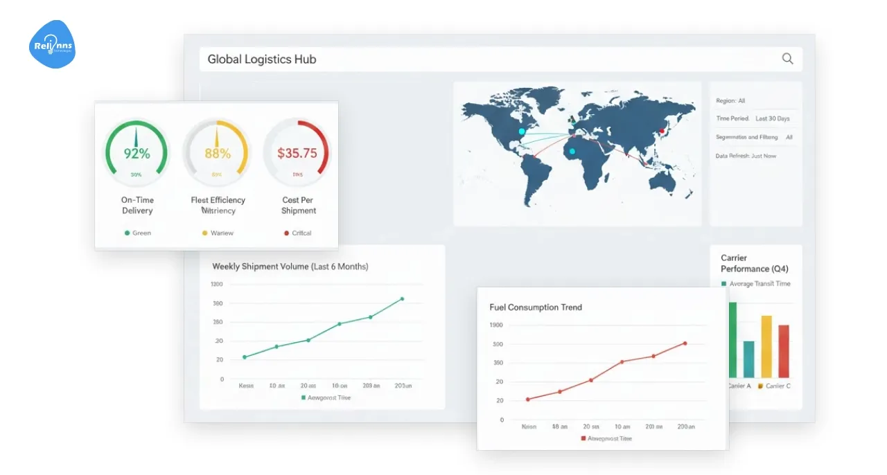 Core Design Principles for a Logistics Dashboard