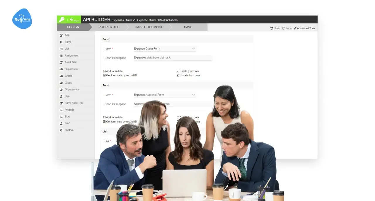 How to set up the API builder in Joget for external services workflows?