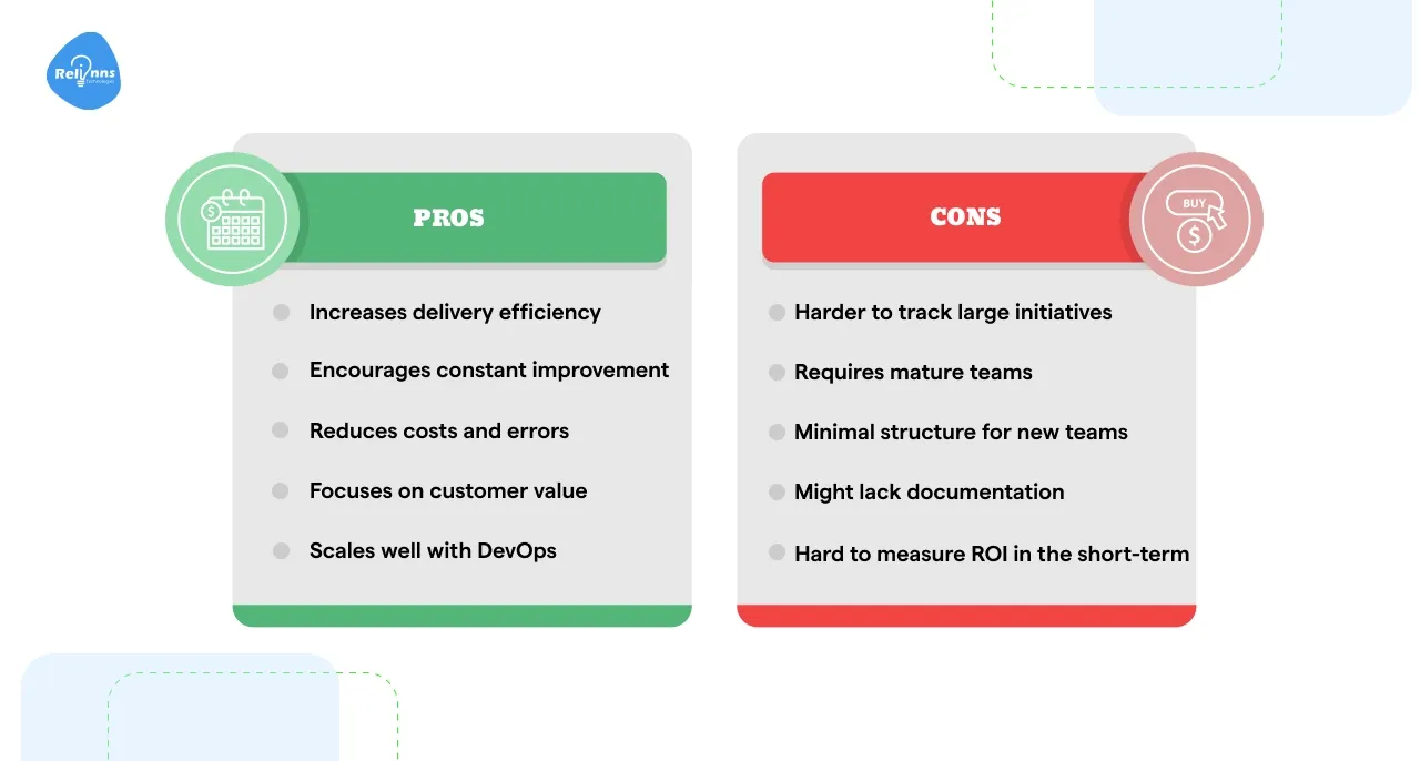Lean Software Developement: Pros and Cons