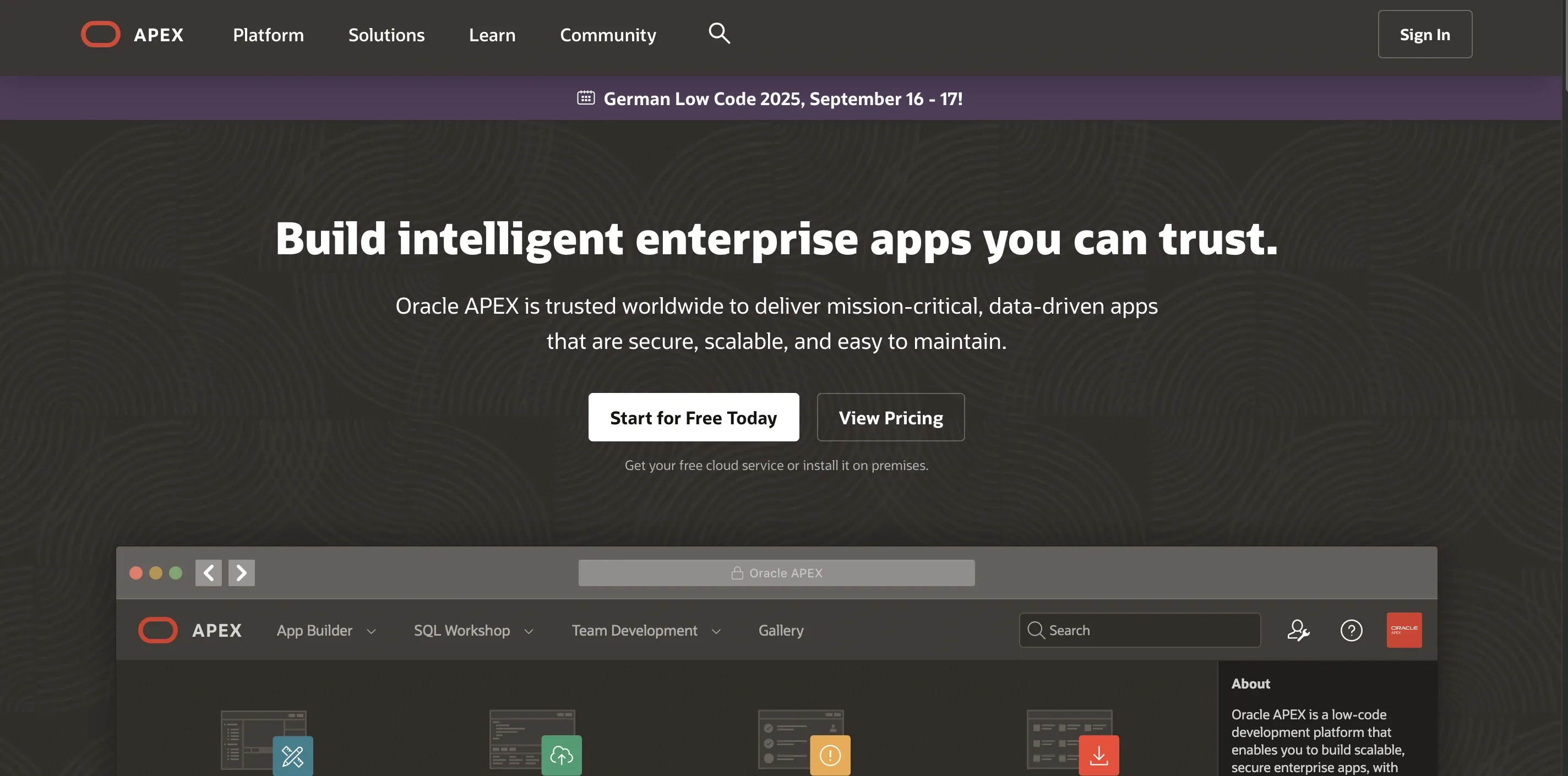 Oracle APEX (Application Express)