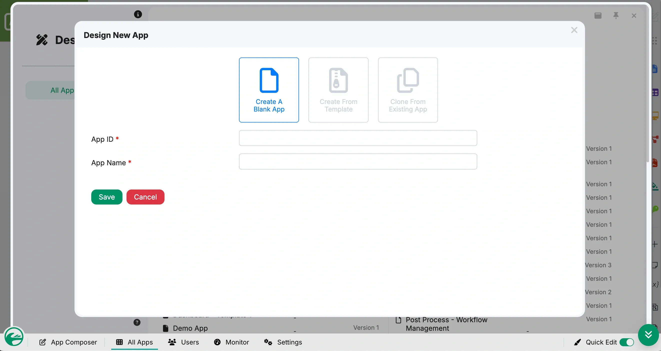 Create the Application Shell in Joget
