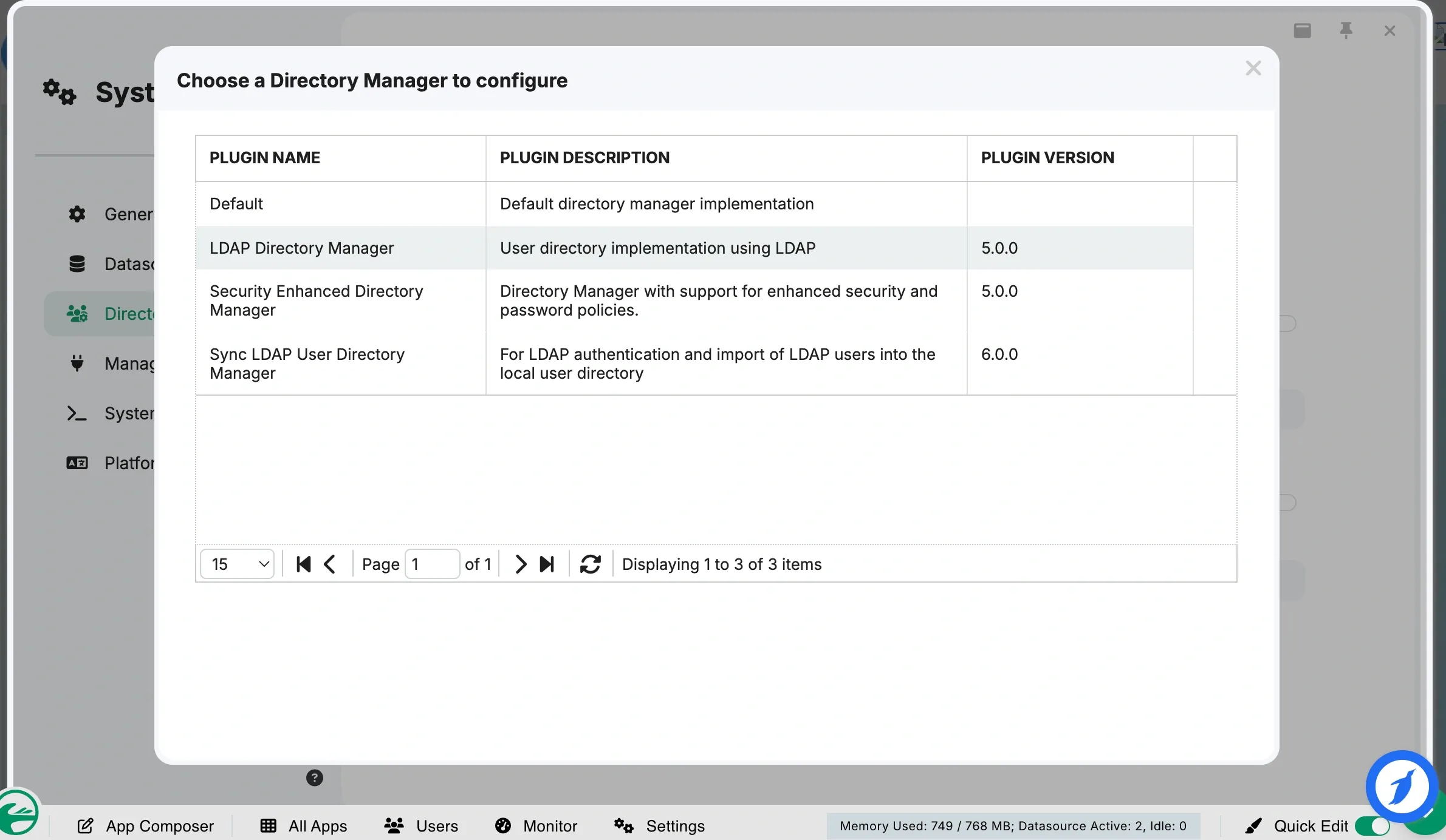 User Directory Plugin